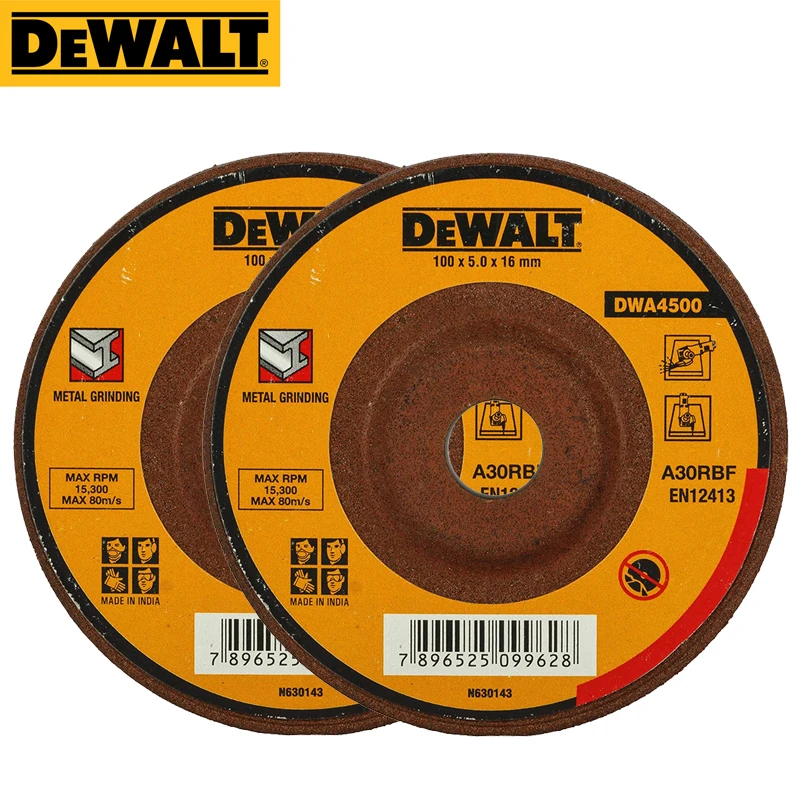 

DEWALT DWA4500 Metal Grinding Wheel Specifications 100*5.0*16MM Grinding Tool Accessories Polishing Disc 2/5/10PCS