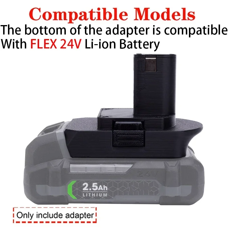 For FLEX 24V Lithium Battery Adapter/Converter To Ryobi ONE+18V Li-ion Cordless Electric Tool  Series Accessories FX0221-1