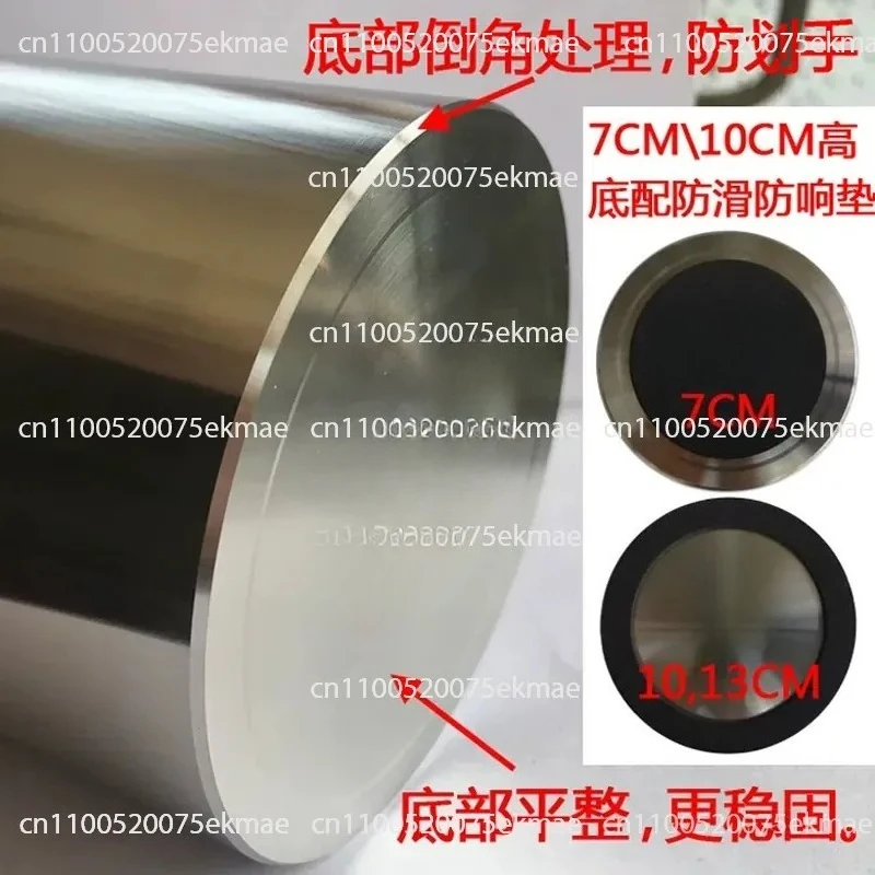 13CM High Solid Thickened 304 Stainless Steel Storage Pen Holder Creative Fashion Metal Office Sealed Jar with Lid