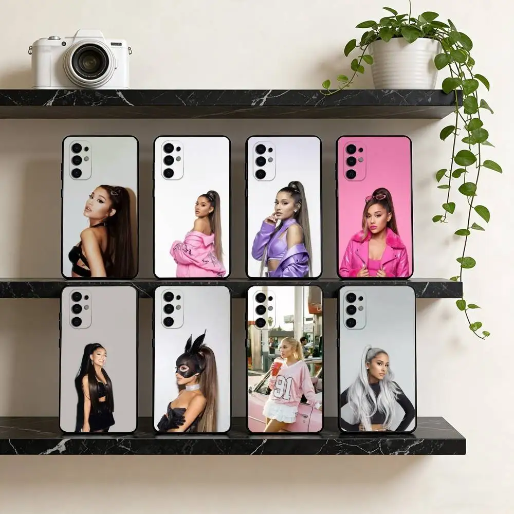 Ariana Grande  Phone Case Black Silicone Soft For Samsung S26,S25,S24,S23,S22,S21,S30,Ultra,Plus,Fe,Lite