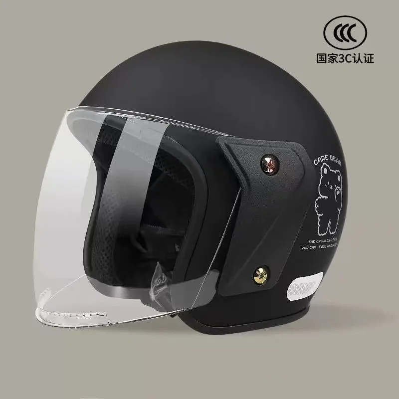 

Универсальный шлем-полусфера (3C/CE) для мужчин и женщин – теплый зимний, солнцезащитный летний, для электровелосипедов и мотоциклов