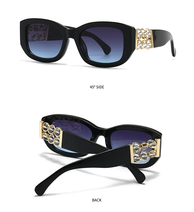 Damen-Sonnenbrille, modische Cat-Eye-Sonnenbrille, großer Rahmen, lila Farbverlauf, Damenbrille, Sonnenbrille für Damen – Detail 14