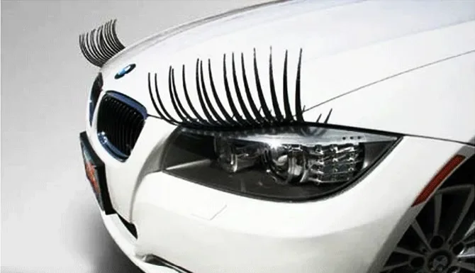 1 Pair Styling Vehicle Car Adhesive Eye Lashes