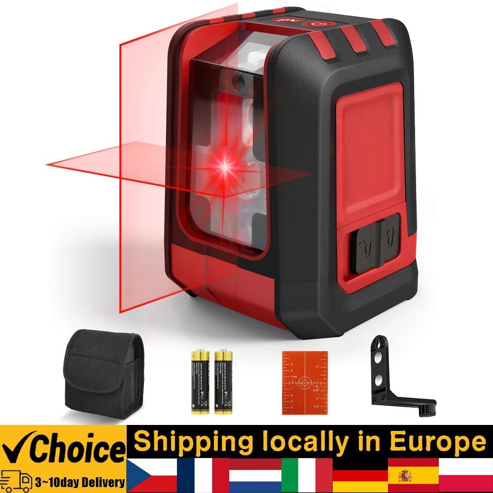 50 Feet Laser Level Rotary 360° Switchable Self-Leveling Measure Tool 15M S3N3