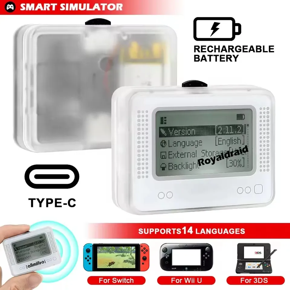 Escritor universal para allmiibo, simulador inteligente carregável, emulador para nintendo switch iiu 3ds wiiu amiibo, escrita de dados