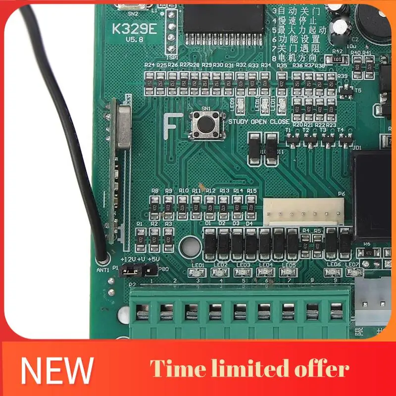 ABHU Sliding Gate Operator Control Board Replacement, Main PCB Circuit For Gate Motor, Universal Gate Opener With Indicators