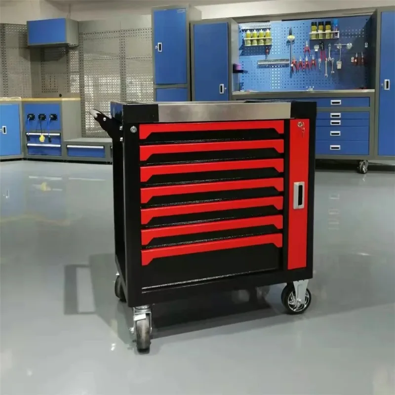 

Набор инструментов из 420 предметов в тележке-ящике, сверхпрочный, из нержавеющей стали, с 7 выдвижными ящиками