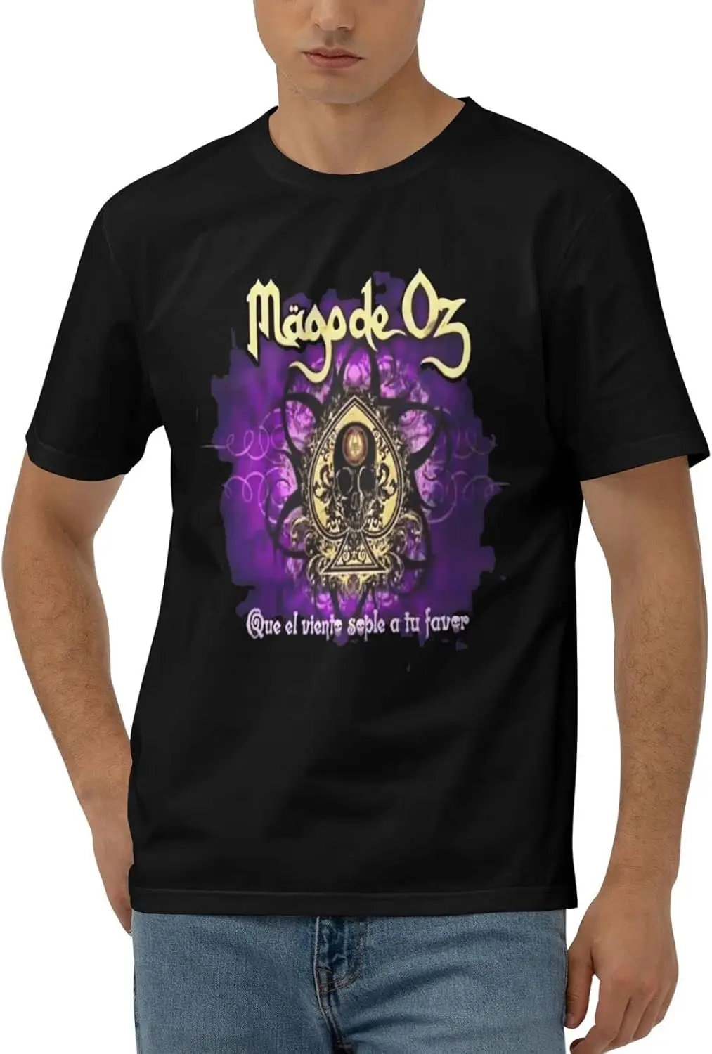 Mago Rock De Band Oz T-Shirt Youth & Adult Men Youth Men Short Sleeve Cotton T-Shirts,Crewneck Top Retro T-Shirt Sport