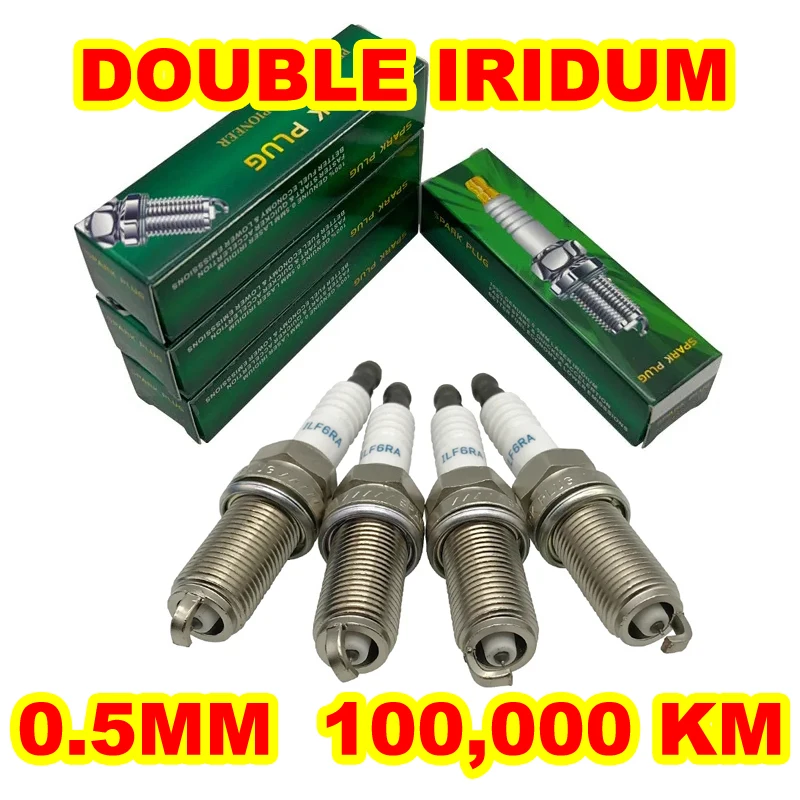 

4pcs TRUE DOUBLE IRIDIUM Spark Plug D-3588 FOR 3588 ILFR6A SK20HR11 VKH20 IKH16TT IKH20TT FK20HR11 DILFR6J11 DILFR6D11 SILFR6A