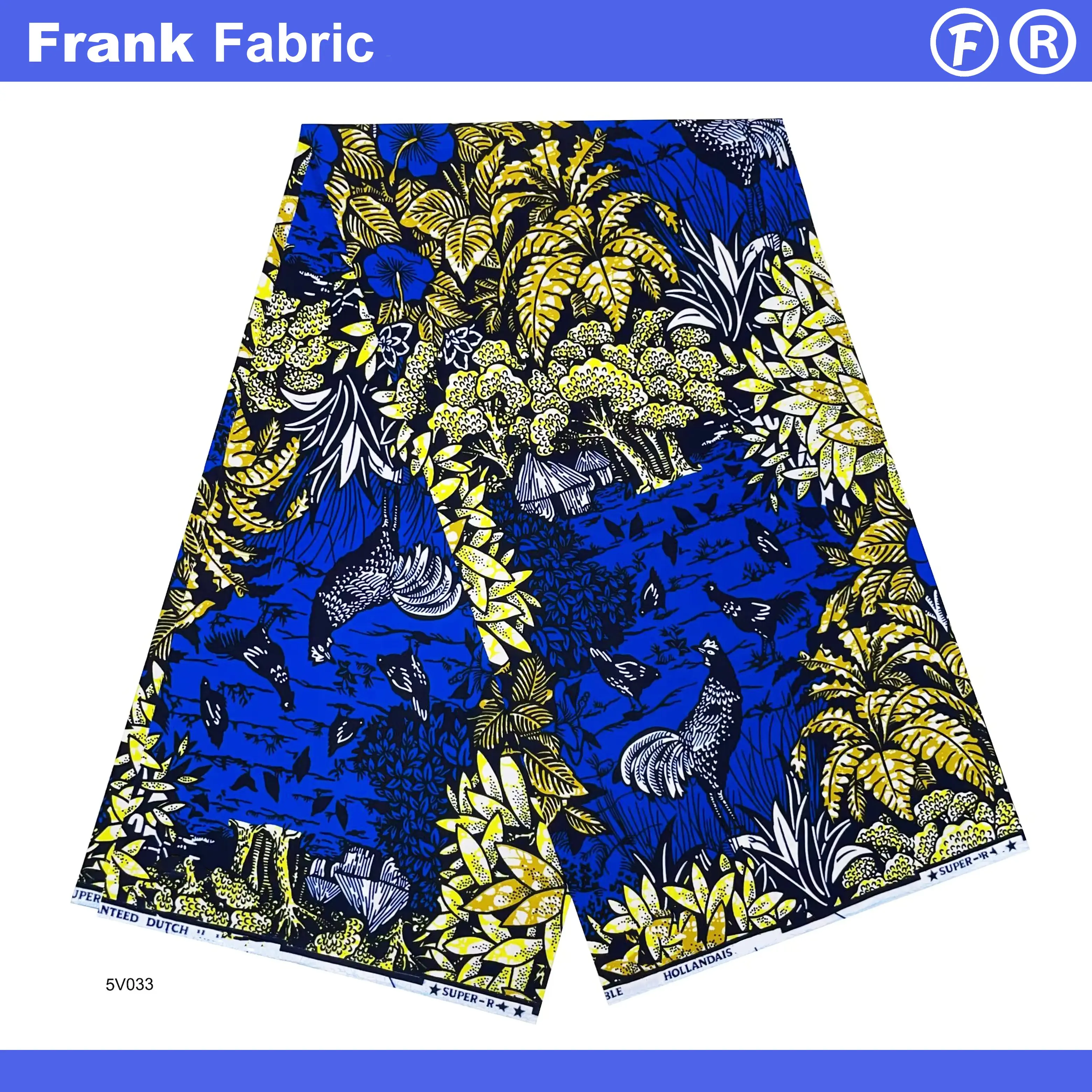 

100% хлопок, голландская Анкара, батик, мягкий материал, высокое качество, супер африканская ткань с восковым принтом, 6 ярдов для дизайнера моды FF2507.026