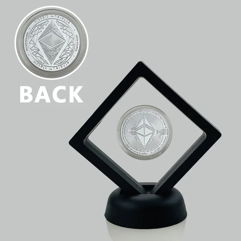 New Product Commemoration Coin Ethereum BNB TRX Ripple Cardano Crypto Bitcoin Litecoin Cryptocurrency With Nice Stand