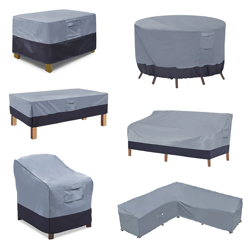 Hot Sale 600D Polyester Patio Furniture Cover Waterproof Furniture Cover Durable Garden Furniture Cover