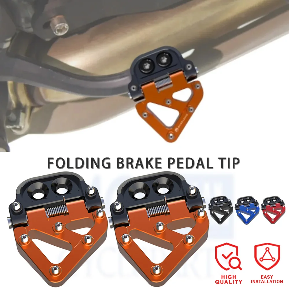 

790 ADV S R Motorcycle Accessories Folding Rear Brake Pedal Step Tip Plate For 790 ADVENTURE S/R 2018 2019 2020 2021 2022 2023