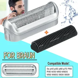 Sostituzione rasoio Foil Head Cutter per Braun 5S P40 P50 P60 P70 M30 M60 M90 per uomo testina rasoio elettrico