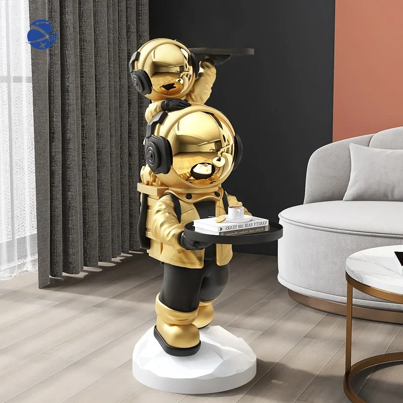

Large Astronaut Sculpture Living Room Decoration Creative Astronaut Tray Housewarming Gift Home Decoration