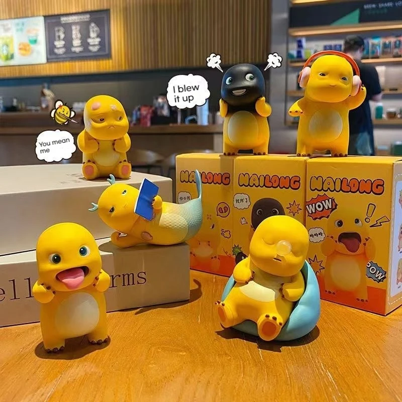 New Hot Cute Milk Dragon Daily Series Action Figure Blind Box Hand Table Decoration Collection Doll Toy Kid Birthday Custom Gift