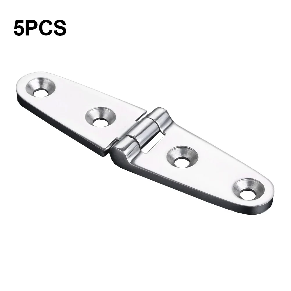 

5pcs Door Hinges Marine Grade Stainless Steel Hinge Strap Butt Hinges 316 A4 Hatch Door Cabinet Hinges Hardware