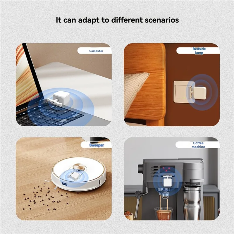 

ABUO-Voice Assistant с поддержкой Tuya BLE Fingerbot для кулисного переключателя, пульт дистанционного управления, регулируемый переключатель-робот с поддержкой шлюза