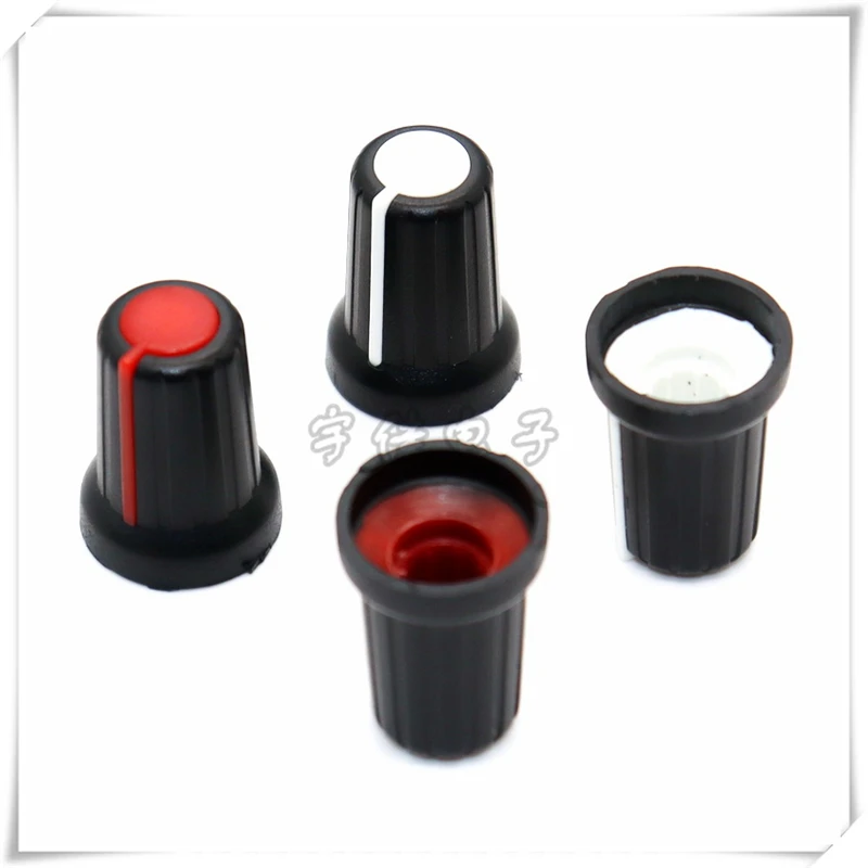 10PCS 15×20.5MM Plastic Knob Cap Potentiometer Switch Cap Coding Switch Adjustment Cap Power Amplifier Volume Cap