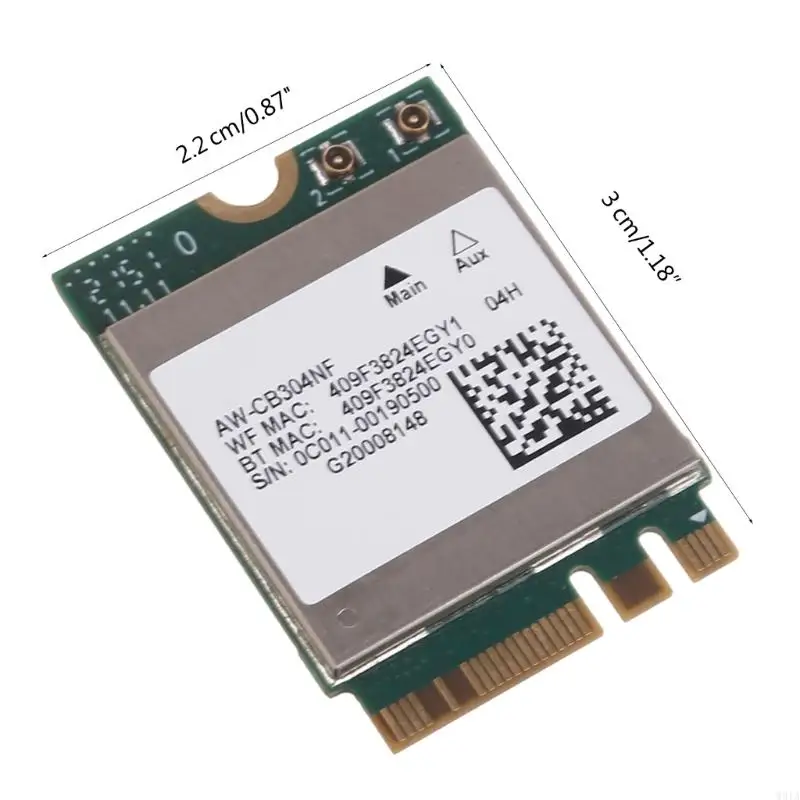 W91a Wireless Card RTL8821 CB304NF RTL8821CE 802.11AC 2.4GHz/5GHZ بتوافق Bluetooth-4
