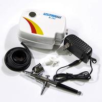 USTAR UA-110018 R-201 air pump set Airbrush coloring tool (White)