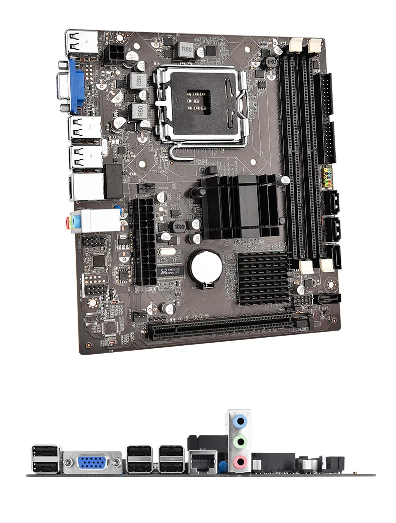 G41 Desktop Motherboard, Desktop Office, Memória DDR2, Suporta LAGA775, 771CPU, Integrado em Placas Gráficas, Novo