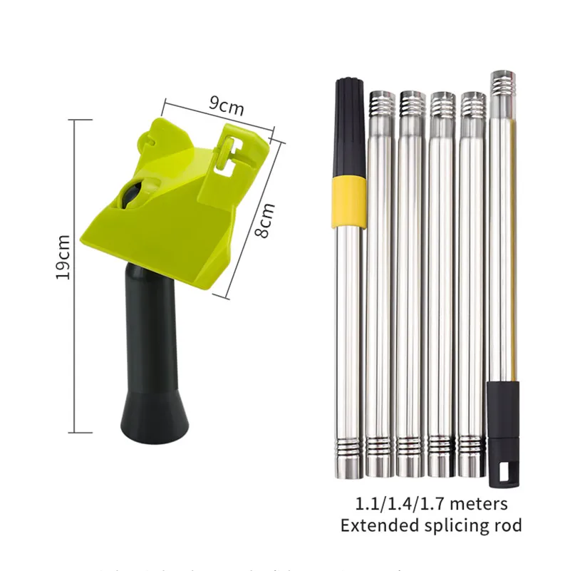 Drywall Corner Scraper Putty Finisher Stucco Shovel Spatula Spade for Floor Wall with Portable Retractable Roller Extension Pole