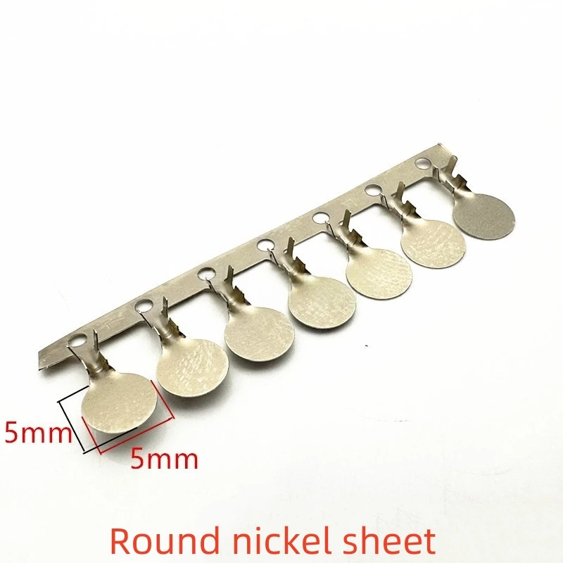 100PCS Stamping terminal round nickel sheet 18650Battery bump welding clip