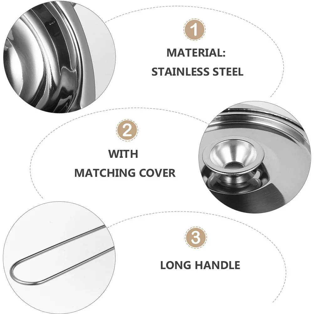 

1pc Stainless Steel Chocolate Melting Pot Rust Resistant Heating Utensil For Baking Diy Kitchen Supplies