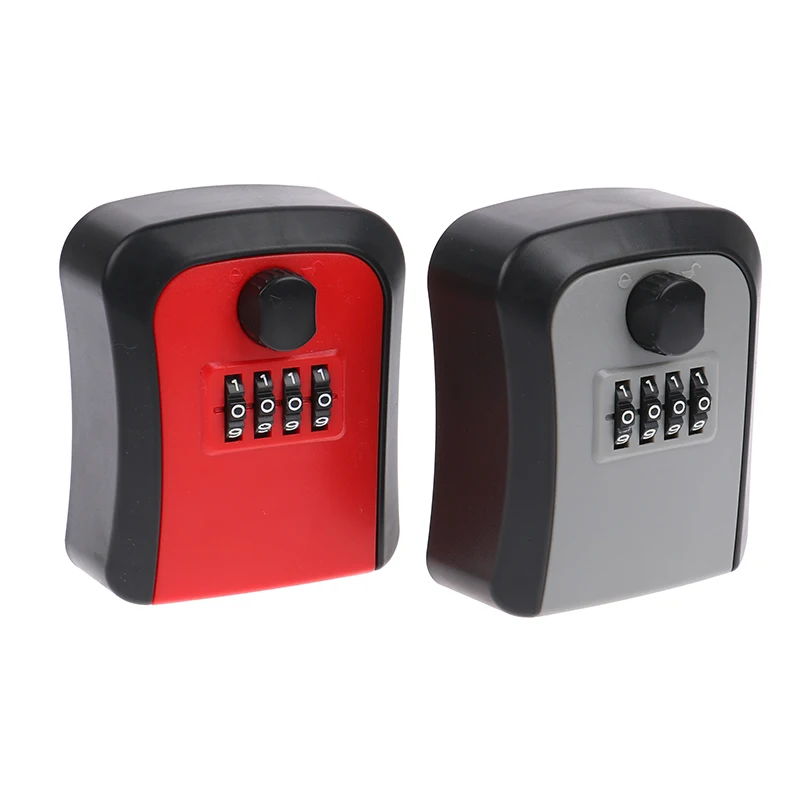 1pc Smart Code Password Key Lock Box Storage Key Wall Mounted Key Safe Box Waterproof Outdoor Keybox 4 Digits Passwords