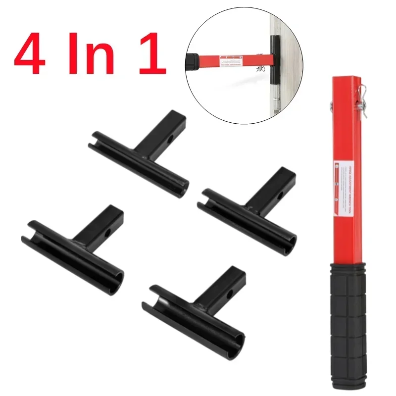 4 in 1 Hinge Clearance Adjustment Wrench Kit for Residential and Commercial Door Hinge Adjustment Tools Multifunction Kit