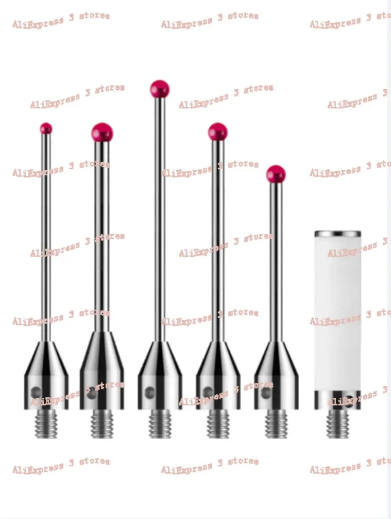 1PC Three-dimensional Probe Three-coordinate Stylus Tungsten Steel Probe Ruby Probe CNC Machine Tool Special Stylus Thread M4