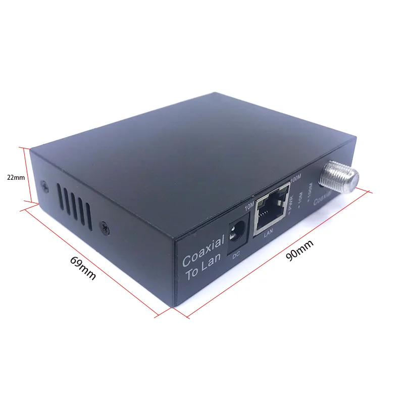 1 pair 10/100M ip Coaxia Transmission F-KWE BSF to rj45 Port IP Extender CCTV HD IP Video ExtenderCoaxia Extender 500m