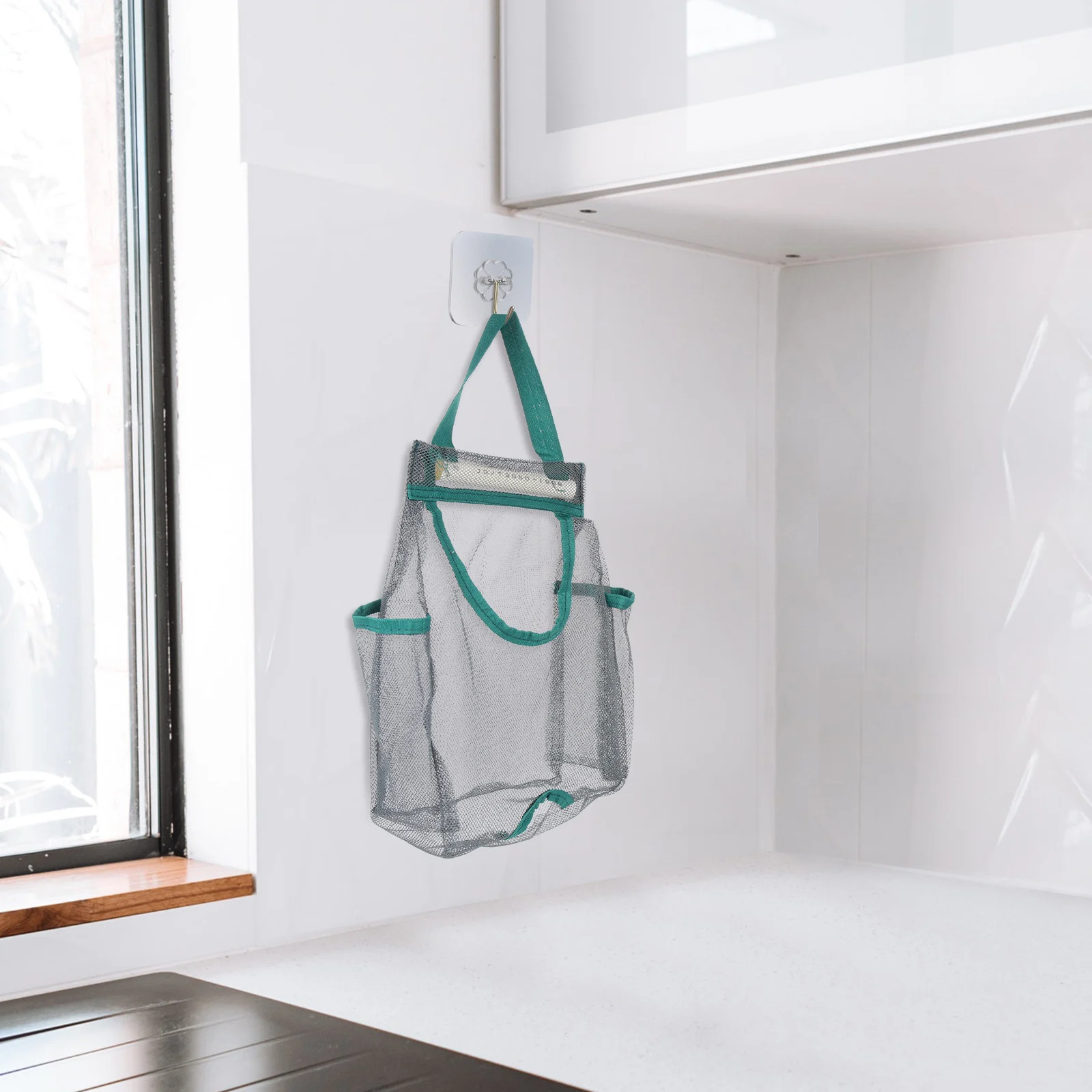 

Fruit Vegetable Storage Bag Garlic Onion Hanging Mesh Kitchen ganizer Wall mounted Polyester Breathing Veggie Solution Tomato