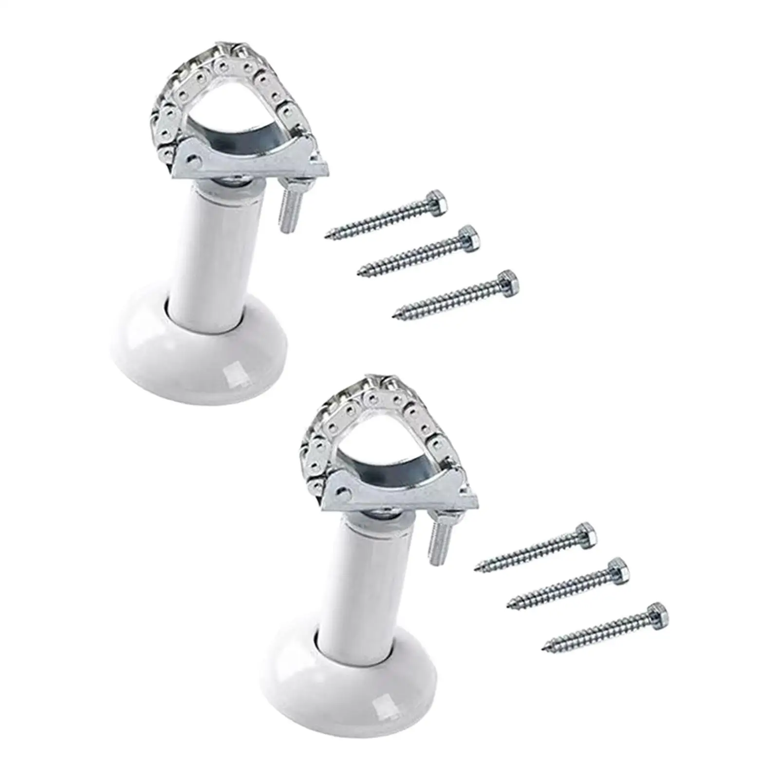 2x Aluminum Radiator Floor Brackets,Adjustable Easy Installation Stand Racks for Indoor Living Room Bedroom