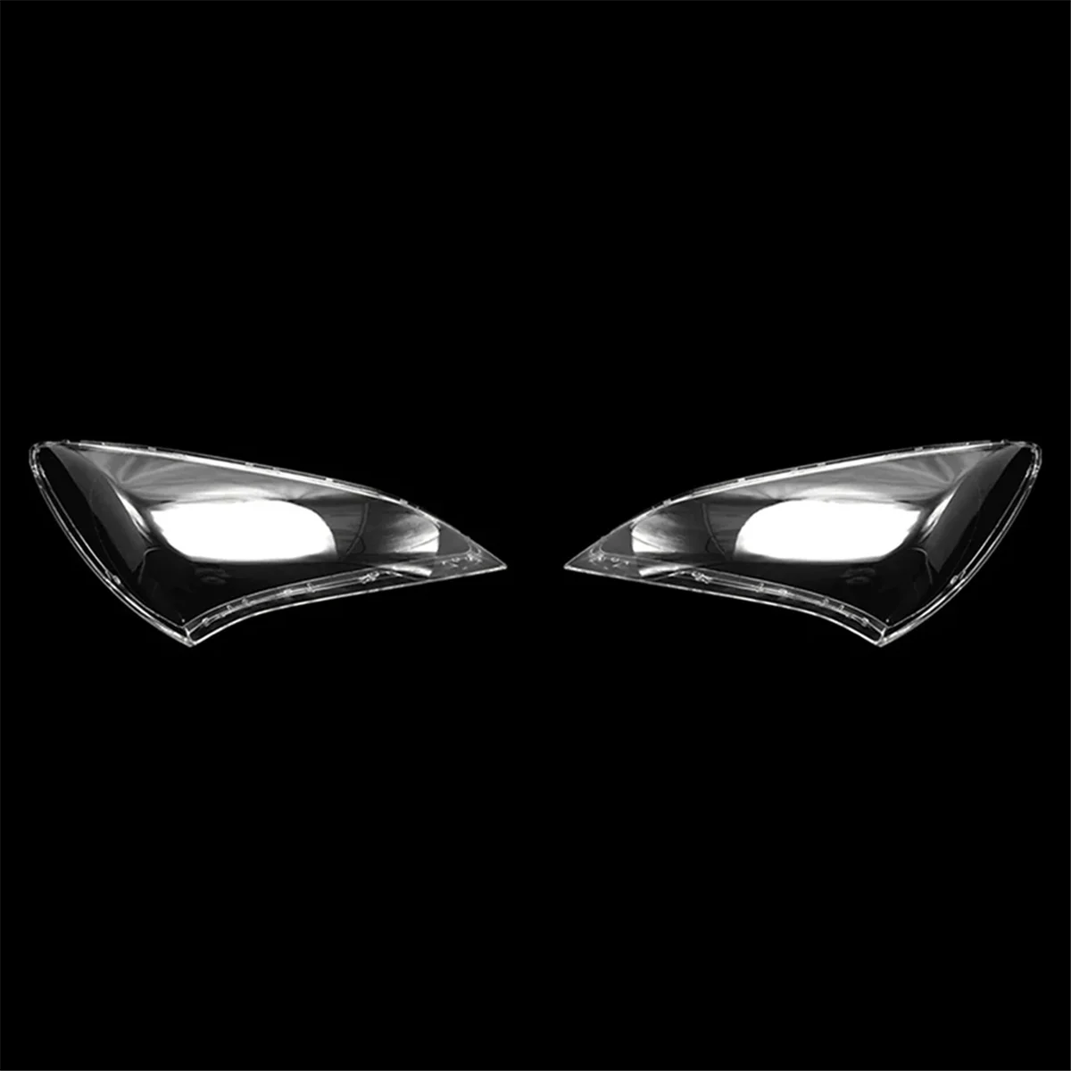 Right Headlight Cover Lamp Shade Transparent Headlight Lens for Hyundai Rohens Coupe 2009-2011