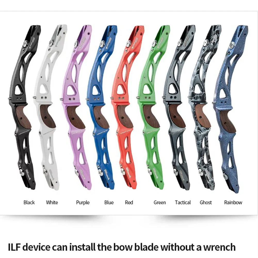 

Topoint Archery ILF Recurve Bow Riser ENDEAVOR Plastic Grip Riser Length 25" for ILF bow limbs Right and Left Hand