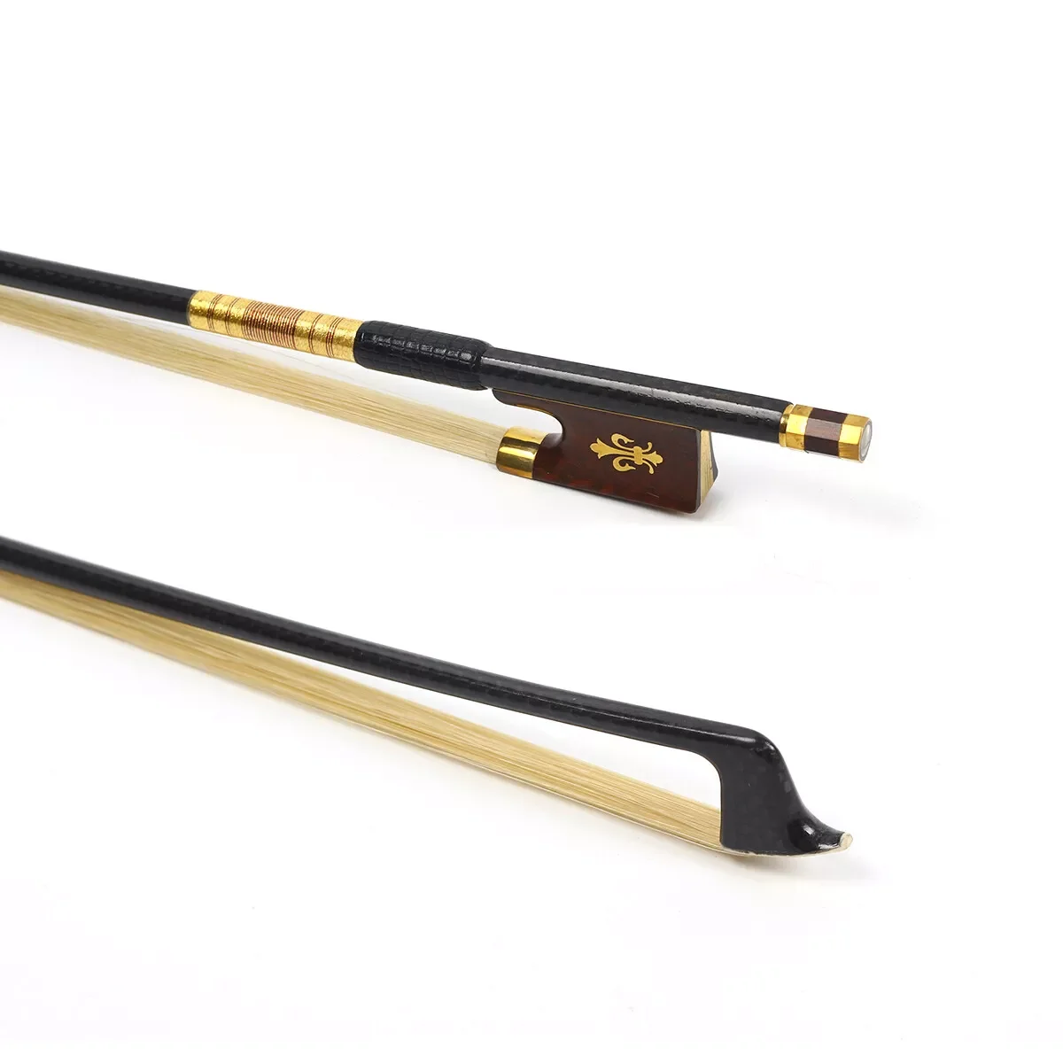 

New Violin Bow 4/4 full size Carbon Fiber Bow Frog violin Bow Straight Mongolian Horsehair AAA Bow hair nice shell inlay #US