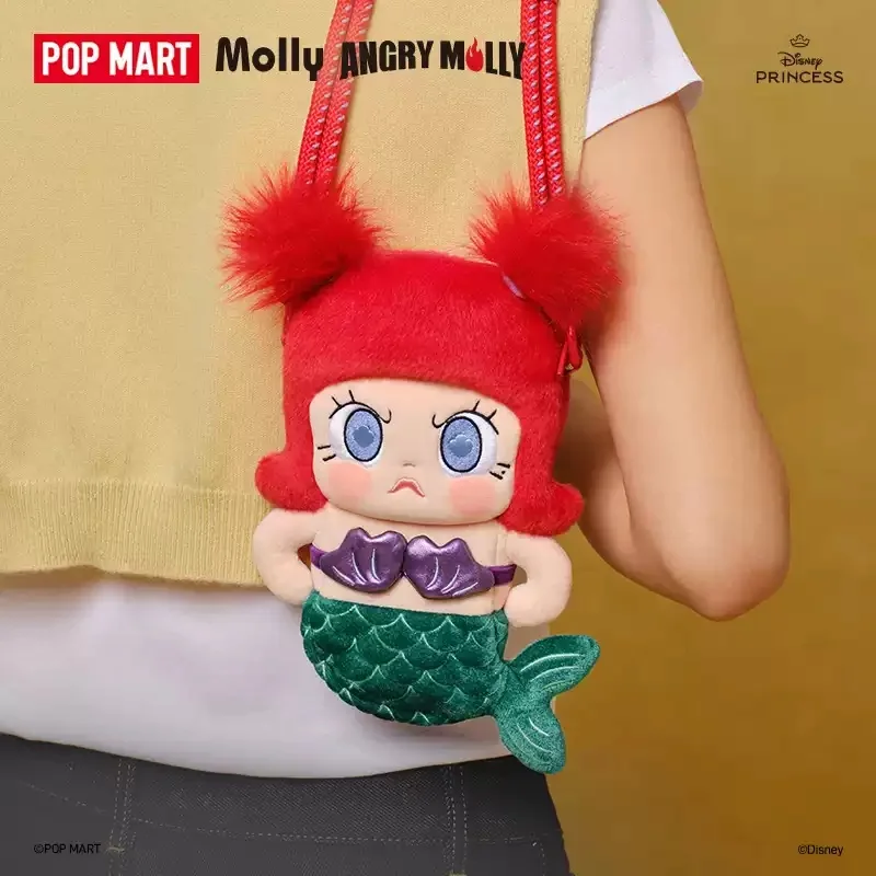 POP MART Angry Molly [PLAY] Disney Princess Series Phone Crossbody Bag Blind Box Original Toys Guess Bag Mystery Box Doll