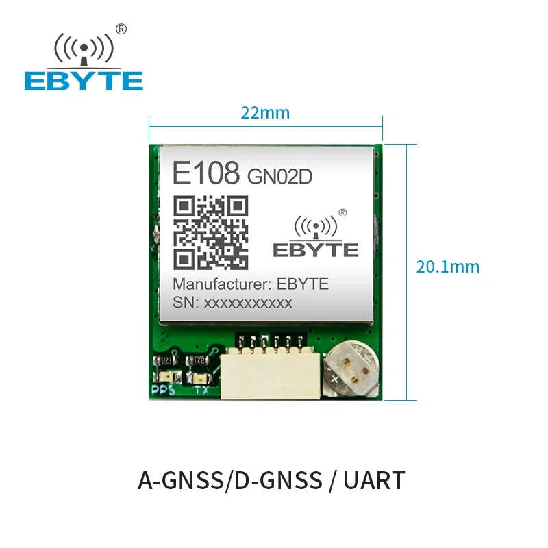 GNSS Module EBYTE E108-GN02D GPS Module 10Hz BDS/GPS/GLONASS Multi-System Joint Positioning  Multi-mode Satellite Module