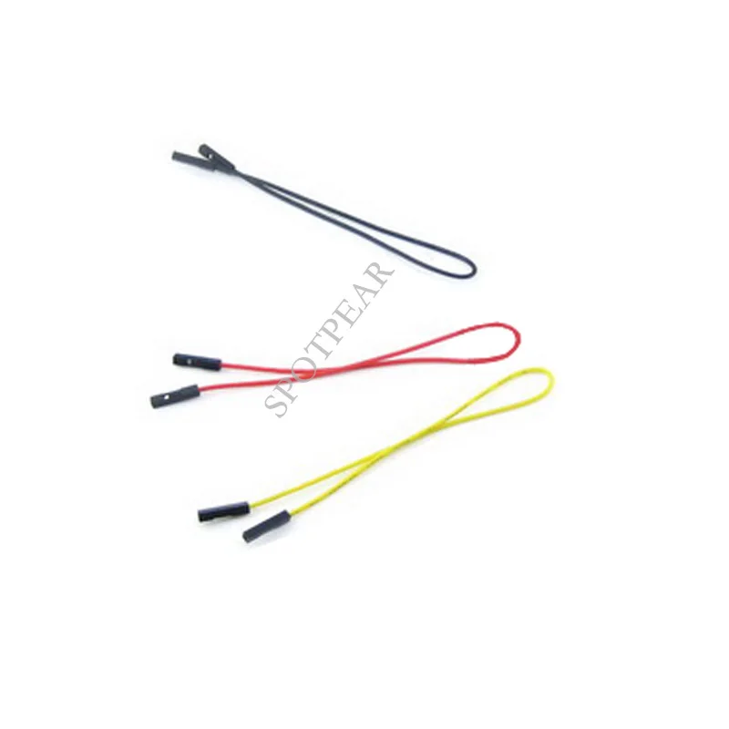 Cable de puente DuPont hembra doble, corriente 1A, voltaje 3KV, 150 °C, Cable de silicona suave estándar nacional 26AWG, 1pin, 2,54mm