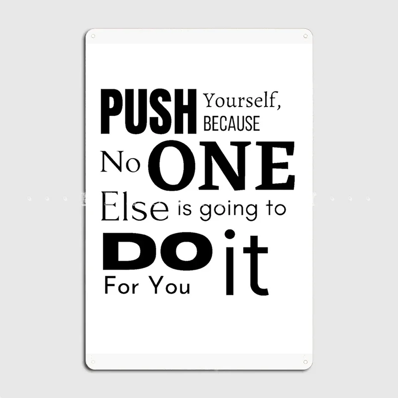 Motivational Quotes For Work Motivational Thoughts Metal Plaque Poster Club Bar Create Plaques Tin Sign Posters