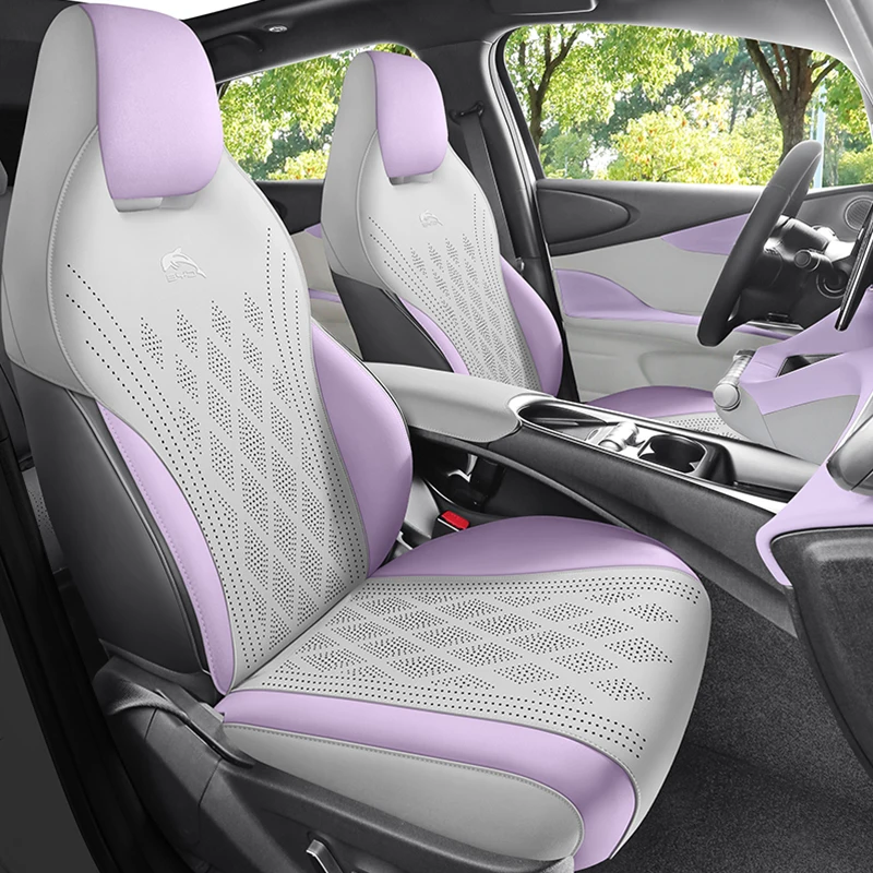 For 2023‑2025 BYD Dolphin 5‑Seat Half‑Wrap Seat Covers,Performance Upholstery Fabric Custom Auto Seat Cushion Protector