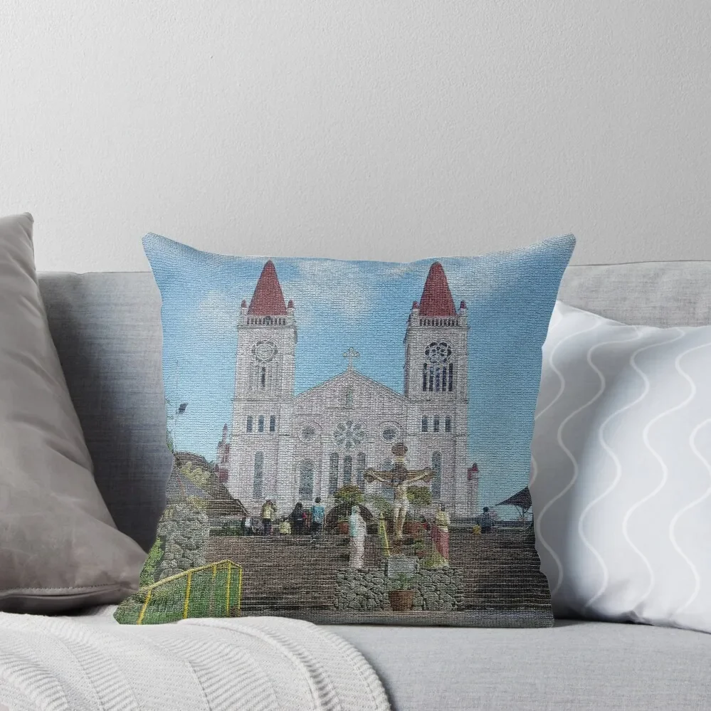 

Baguio City, Cathedral Throw Pillow Rectangular Cushion Cover Pillow Decor Ornamental Pillow