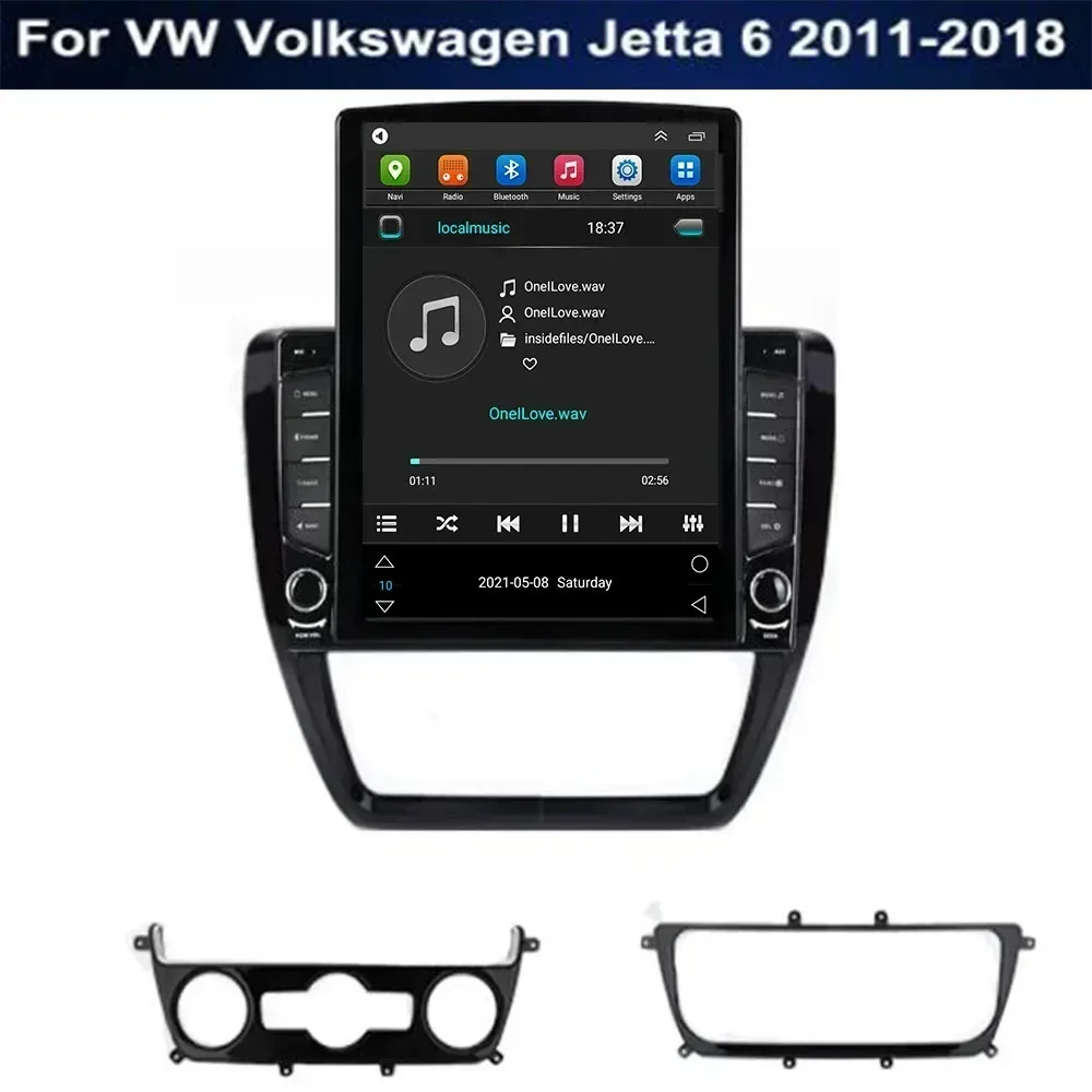 Autoradio Android 13 de 9.7 Pouces, Navigation GPS, RDS, Lecteur Vidéo, Limitation, pour Voiture VW Volkswagen Jetta 6 (2011-2038)