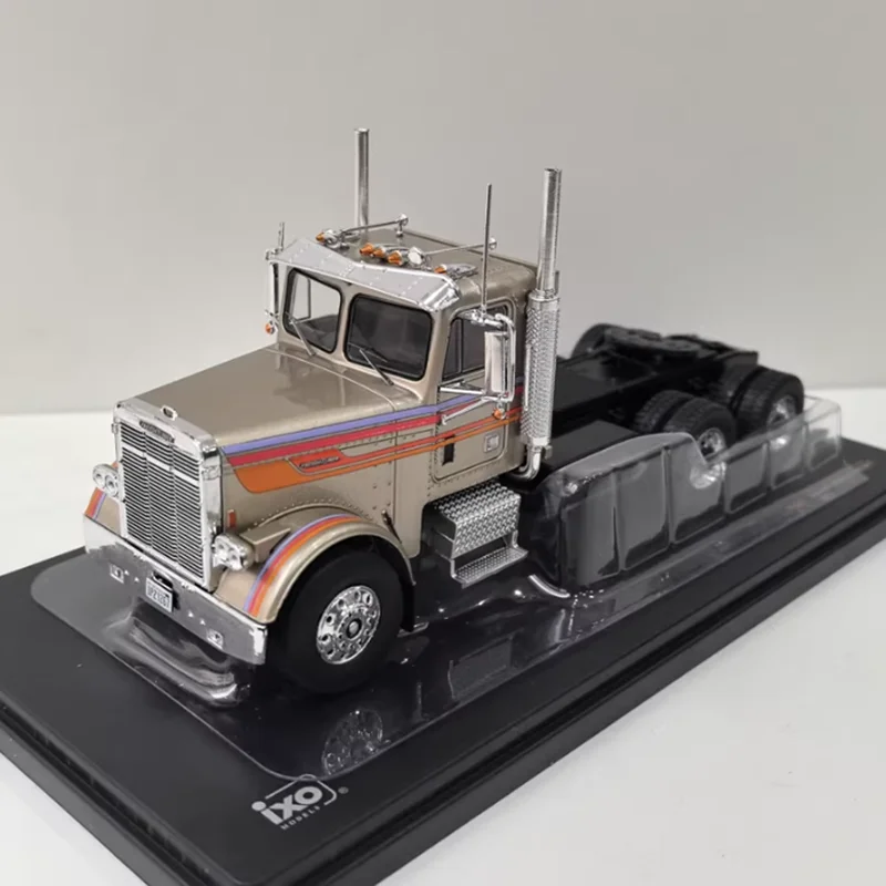 IXO 1/43 مقياس FREIGHTLINER FLC 1977 سبيكة محاكاة نموذج سيارة مجموعة ثابتة مزينة هدايا العيد اللعب هدية تذكارية
