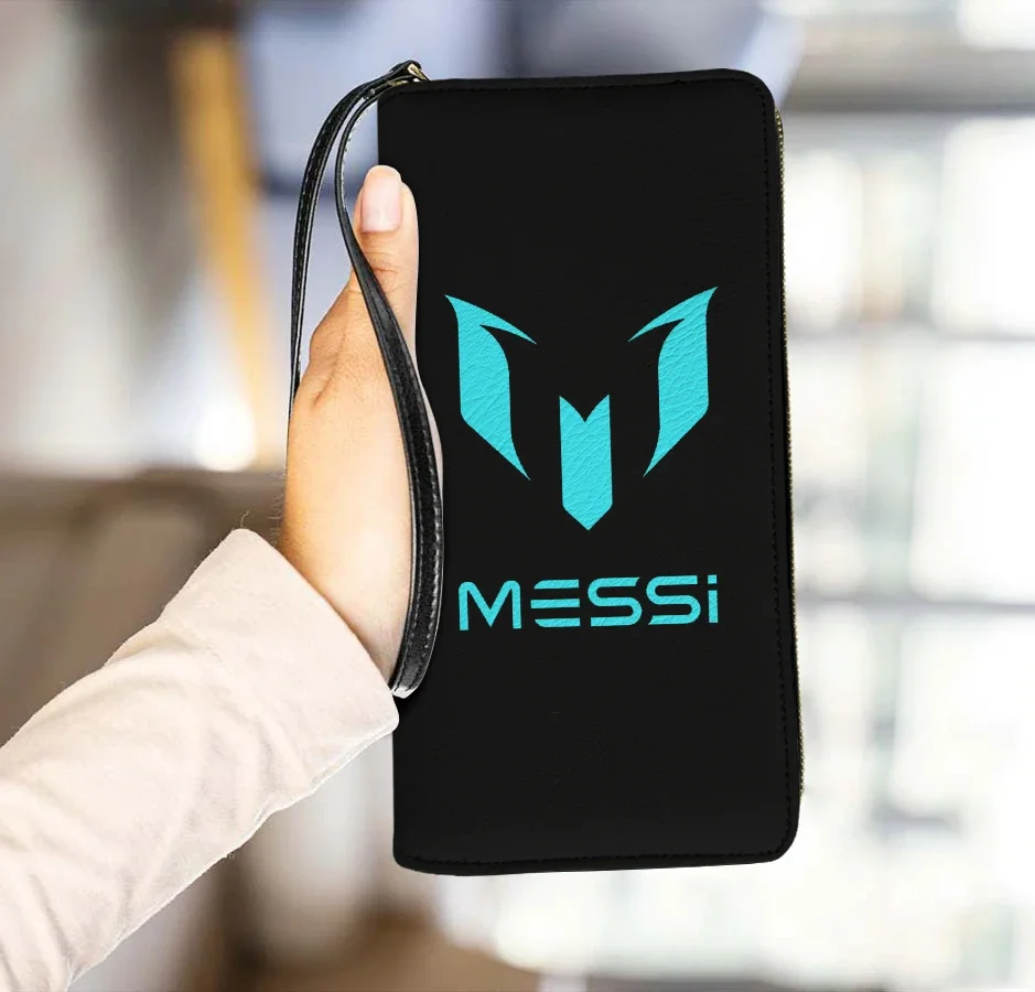 Soccer Player Messi Wallet No. 10 Jersey Purse Women Classic Card Holder Zipper Wristlets Coin Money Bag Ladies кошелек женский