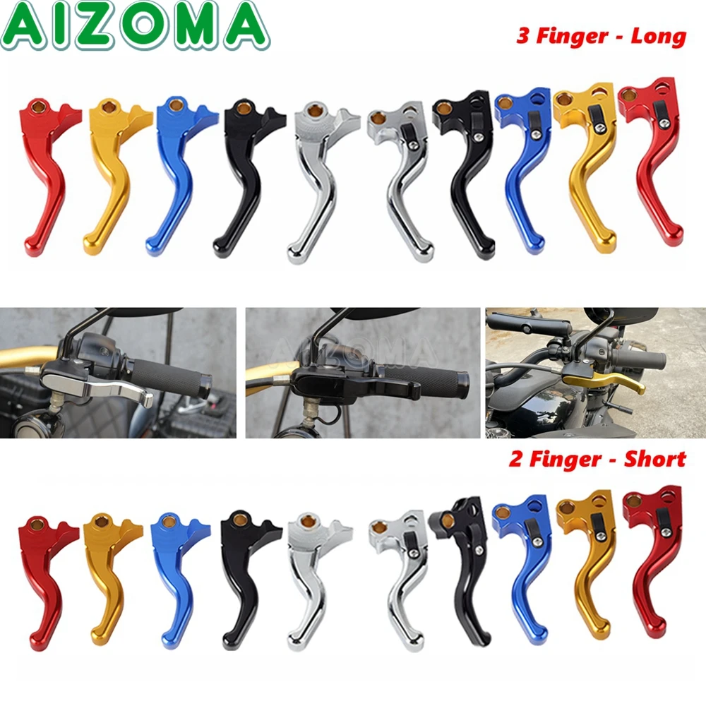 Aluminum Brake Lever Hand Clutch Levers For Harley Touring Street Glide FLHX FLHXI 2006-07 Road King FLHR FLHRC FLHRS 1996-07