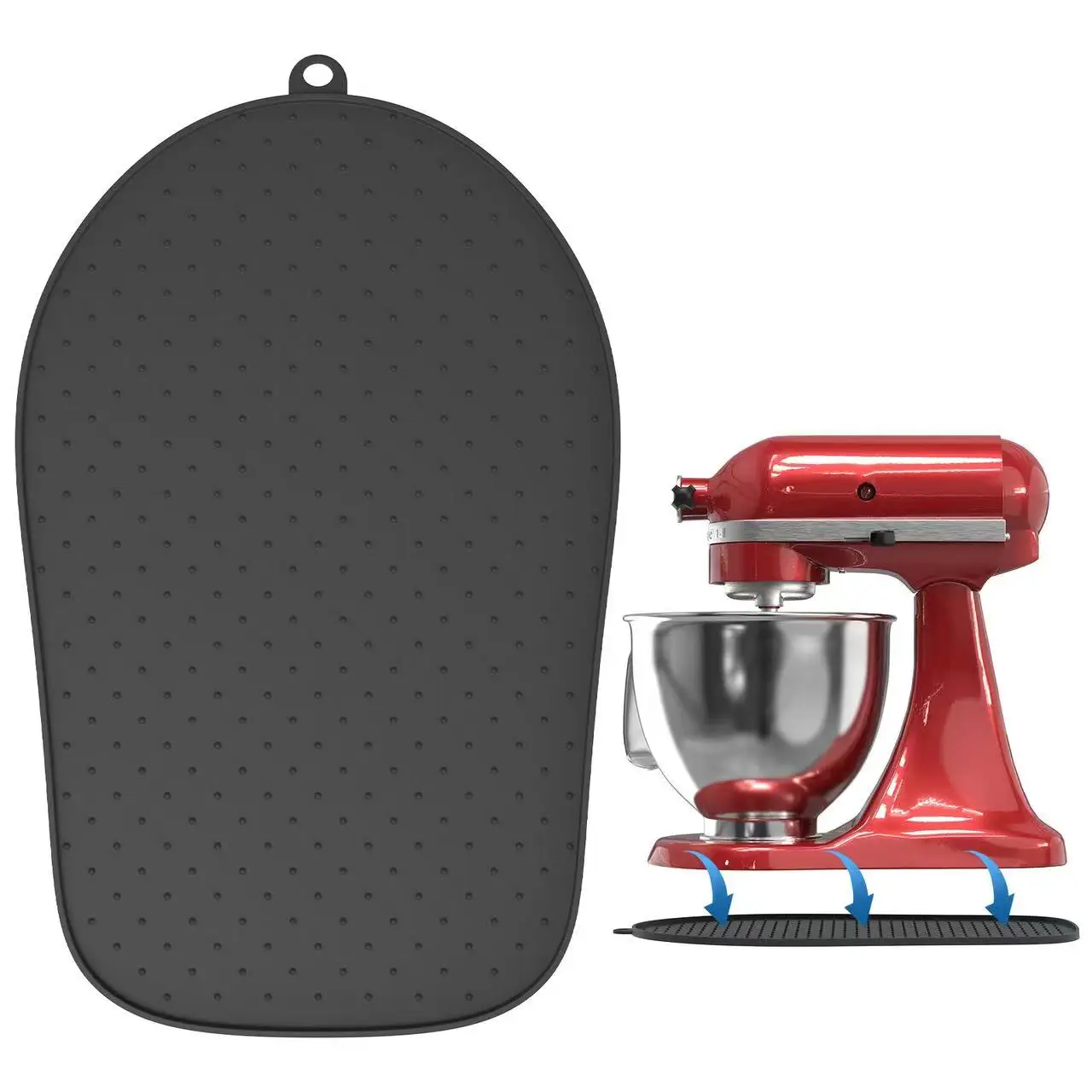 Silicone Sliding Mat for KitchenAid Stand Mixer All Models Compatible Countertop Protector Easy Glide Kitchen Accessory