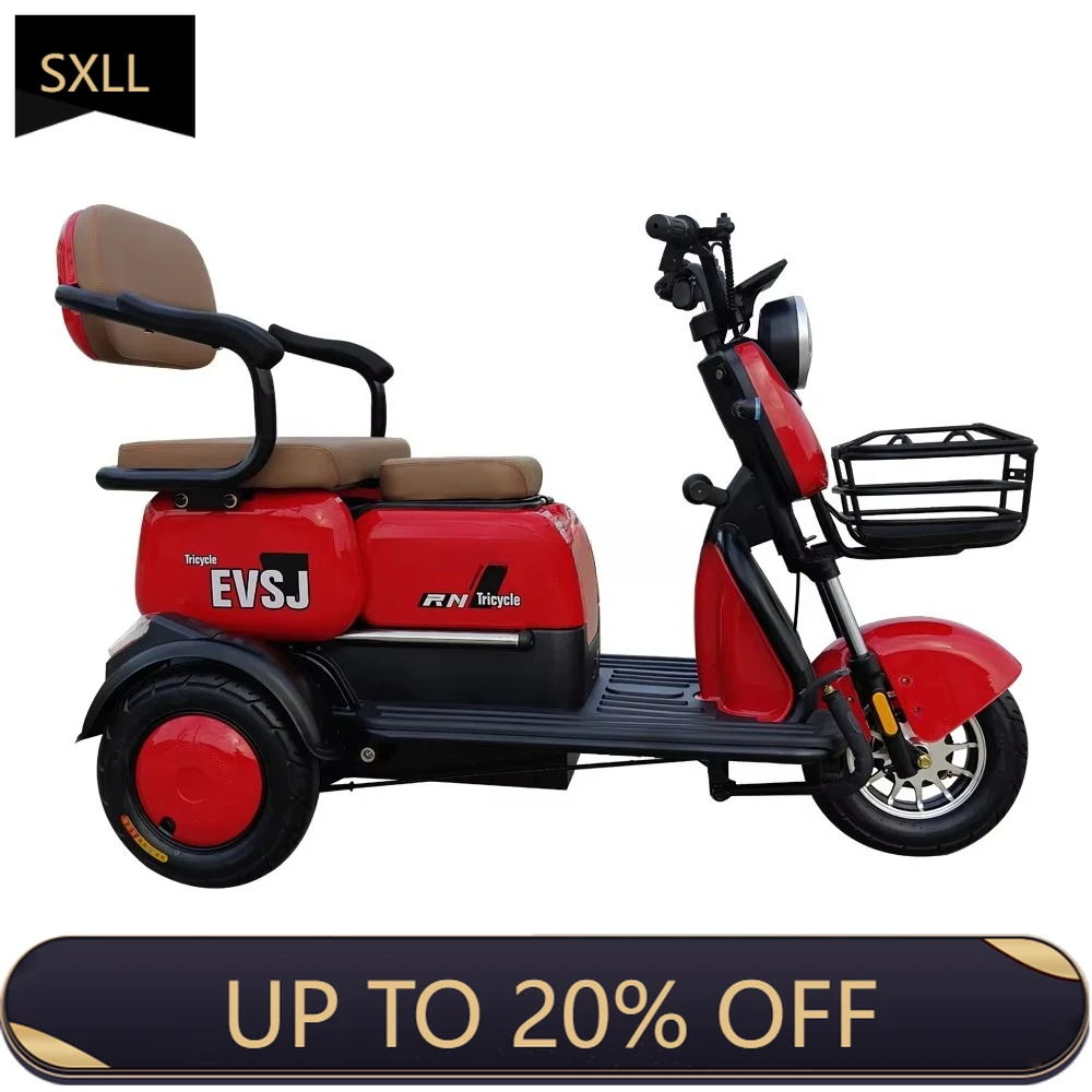 

SXLL 024 China three-person electric passenger tricycle cargo electric tricycle passenger and cargo electric tricycle
